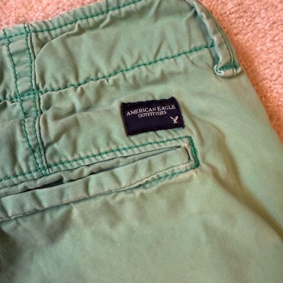 Vintage Y2K American Eagle Green Men's Shorts - Picture 3 of 5